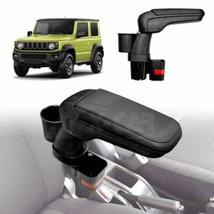 Central Armrest Storage Box with Cup Holder for Suzuki Jimny 3-Door 2018-Onwards Arm Rest Interior