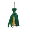 Rosewood Wooden Play Veg Flinging Fun Corn Hamster Pet Chew/Nibble Toy Green