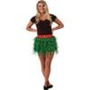 DC Comics Robin Girls Tutu Skirt with Glitter Tulle Layers and Logo Print - Red &amp; Green Colour, TEEN