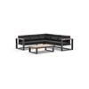 Balmoral Package A Outdoor Aluminium And Teak Lounge Setting With Coffee Table - Charcoal