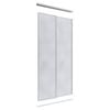 Lugna 2400 x 1200mm Clear Anodised Mirror Wardrobe Double Sliding Doors