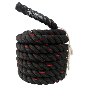 Kangaroo Fitness Battle Rope 12 Meters x 38mm black red