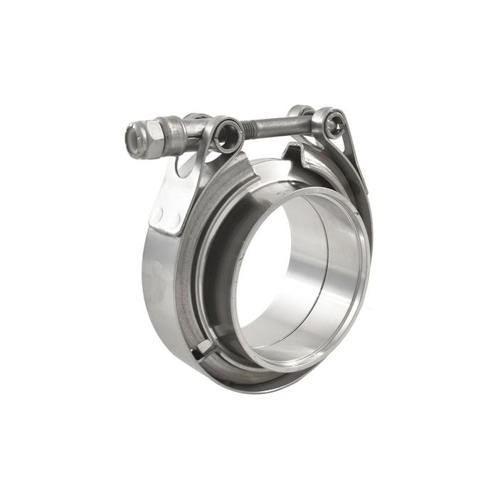 Exhaust Pipe V-Band Clamp Flange T-304 Stainless Steel 2-1/4 Inch 57mm