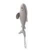 Paws & Claws 60cm Savage Shark Canvas Rope Tugger - Grey