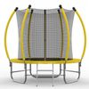 Advwin 8FT Trampoline for Children Birthday Gifts w/Safety Enclosure Net, Ladder, Yellow