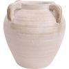 LVD Cement Urn Vase Home/Room Minimalist Tabletop Decor 21.5cm Beige Latsi