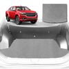 6D Diamond Car Boot Mat for Holden Colorado 7 RG2015-2020-(3rd Row folded/5 seater)-Cargo Mat-Grey-Outback GT