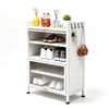 5-Tier Shoe Cabinet Metal Shoe Storage Rack Hold Up to 15 Pairs