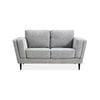 Skylar 2 Seater Sofa Fabric Uplholstered Lounge Couch - Pepper