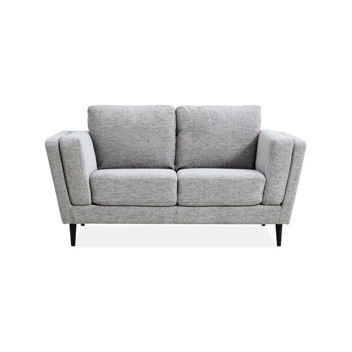 Skylar 2 Seater Sofa Fabric Uplholstered Lounge Couch - Pepper