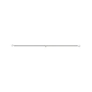 Windoware 1300 - 2400mm 19/22mm Satin Crook Adjustable Metal Curtain Rod