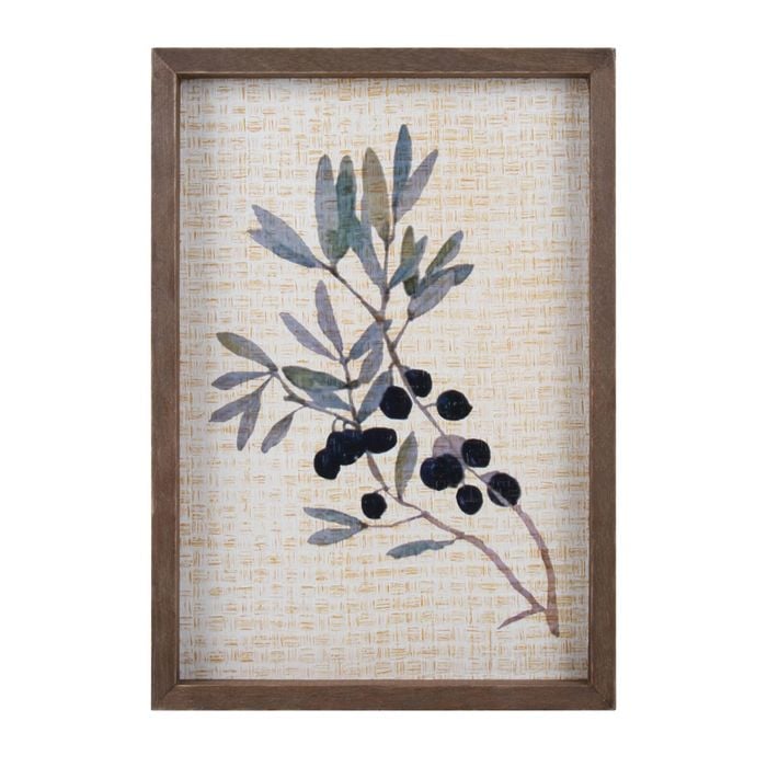 Maine & Crawford Delilah Collection 35x25cm Olive Branch Frame Wall Art
