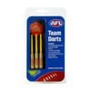 3pc AFL Brass Darts Gold Coast Suns Team Design Flights & Shafts In Case