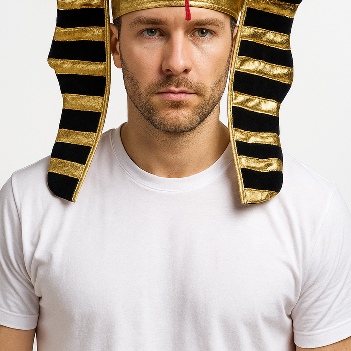 EGYPTIAN PHARAOH HAT King Costume Party Ancient Fancy Dress Halloween Pharoah