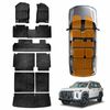 3d Floor Mats Boot Liners Set For Ldv D90 2025-onwards All Weather Heavy Duty Kick Back Seat Protector Cover 3 Pcs Trunk Cargo