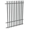 ProtectorAl 0350-1200W x 1500H Monument Aluminium Radiator Pool Fence Panel with mid rail