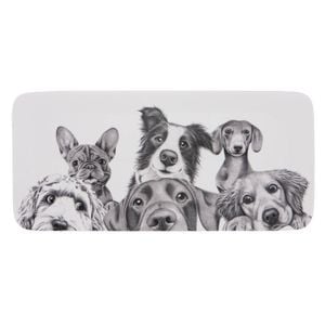 Ashdene Peeking Pups Rectangle Platter