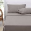 Bloomington Polar Fleece Sheet Set King 36cm Wall with King Pillowcases Taupe