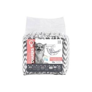 10pc M-Pets Female Dog/Puppy Pet Diapers Breathable XS w/ Witness Indicator