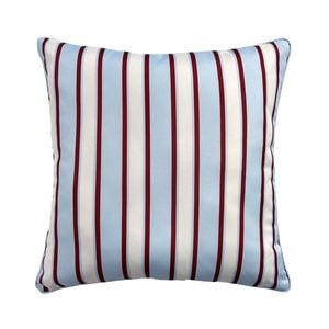 Marquee 45cm Blue Red Annie Pinstripe Outdoor Cushion