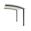 Exterior Life 6.0m Miami Curved Monument/Surfmist Pergola