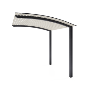Exterior Life 6.0m Miami Curved Monument/Surfmist Pergola