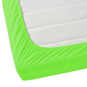 Jenny Mclean La Via Fitted Sheet  100% Cotton Double 400TC - Lime Green