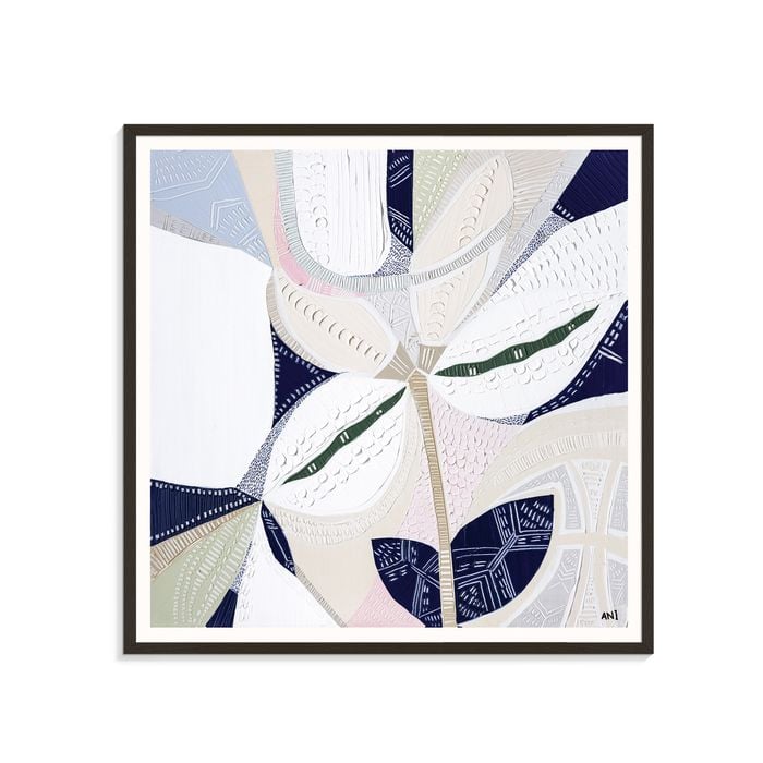 Artist Lane "Wild Flower Ranges 2 " by Ani Ipradjian - 41x41cm Black Framed Print