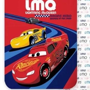 Disney Cars Lightning Mcqueen Red Cotton Kids Quilt Cover Set - Toddler Bed Size