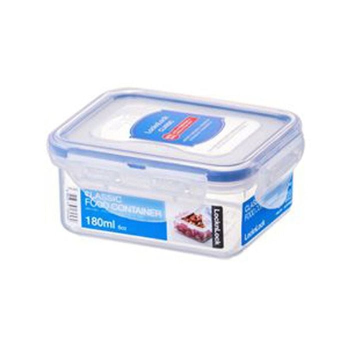 Locknlock 180ml Airtight Classic Rectangle Food Storage Container Short Clear