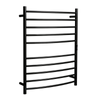 Hotwire 130W 900 x 700mm Gun Metal 10 Bar Curved Round Heated Towel Rail with Timer