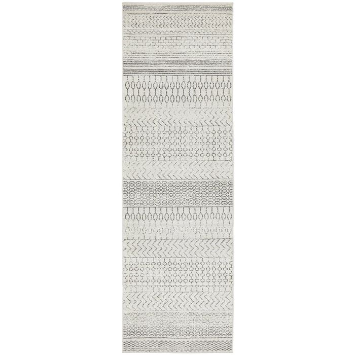 The Rug Connection Liu Harper Silver 300x80cm - Medium Runner Pet Friendly Indoor Rug