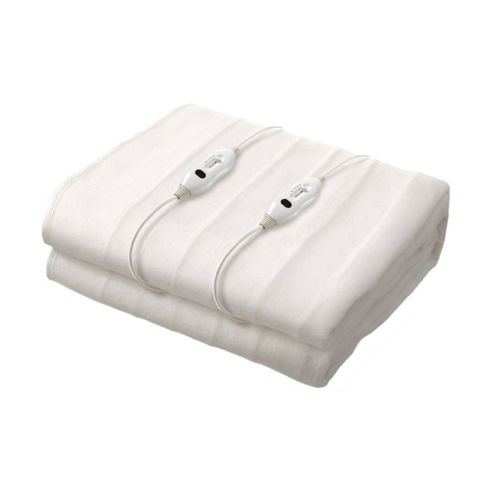 Bedra Electric Blanket Fully Fitted Polyester Heated Underlay Washable Queen