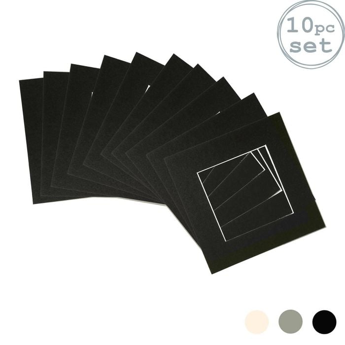 10x Picture Photo Mounts - To Fit Frame Size 10 X 10" For Image Size 6 X 6"