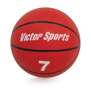 Victor Sports Heavy Duty Durable Rubber Basketball Red Size 7