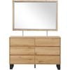 Coogee Dresser Table with Mirror - Oak