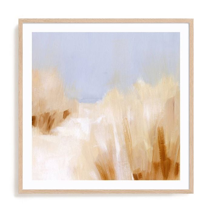 Artey | Beach Grass Impression II - Framed Print - Natural Frame - 60 x 60cm