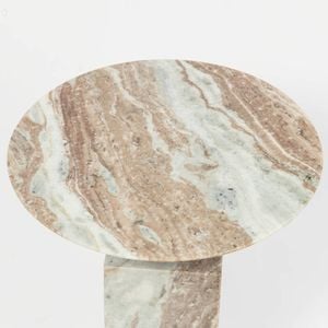Tundra Solid Marble Side Table