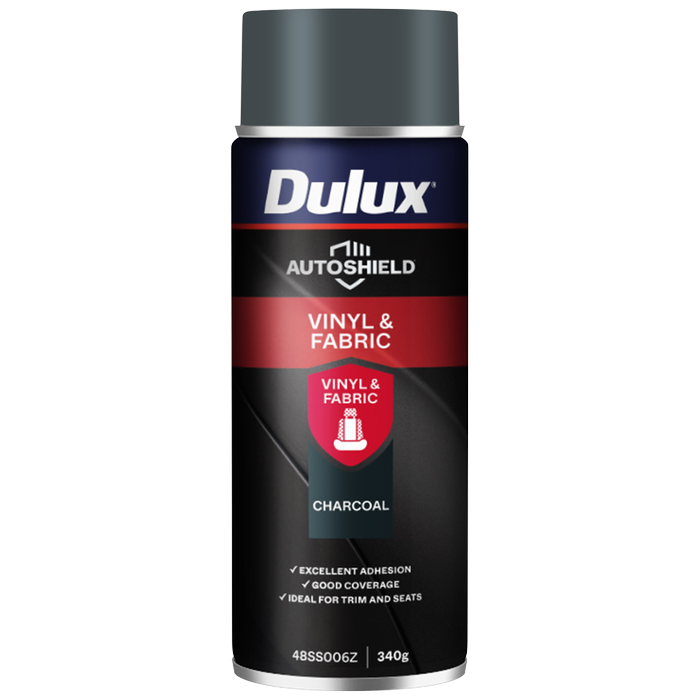 Spray Paint Dulux Autoshield 340G Charcoal Vinyl And Fabric - Charcoal