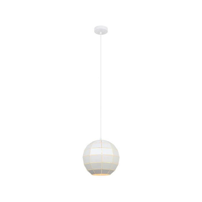 CLA Lighting ARMIS Iron Tiled Pendant Light White/Gold/Coffee Tiled Wine Glass - Matt White