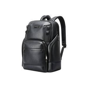 BOPAI 15.6" Premium Leather Laptop Backpack 33L B3511