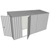 Build-A-Shed 1.2 x 3.7 x 2.0m Skillion Single Hinged Side Door Shed - Zinc