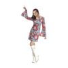 More Than Party Adult Hippie Woman Costume Floral Dress Matching Headpiece