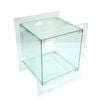 P&p Light Green Acrylic End Table Modern Cube Side Table With Open Shelf
