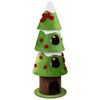 Costway 158cm Christmas Cat Tree 3 Condos 4-Level Activity Center w/Removable Plush Cover Ball-Green