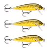 3x Rapala 7cm Countdown Sinking Hardbody Balsa Fishing Lures - Artistic Trout