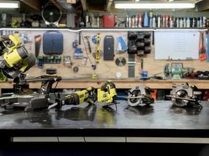 Assortment of different power saws