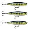 3x Rapala 8.5cm Precision Xtreme Pencil Freshwater Fishing Lures - Perch