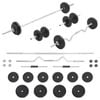 vidaXL Barbell and Dumbbell Set 30 kg Home Gym Exercise Free Weight Plate