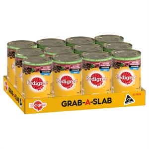 Pedigree 1.2kg Beef & Gravy Casserole Adult Dog Wet Food x 12 Can